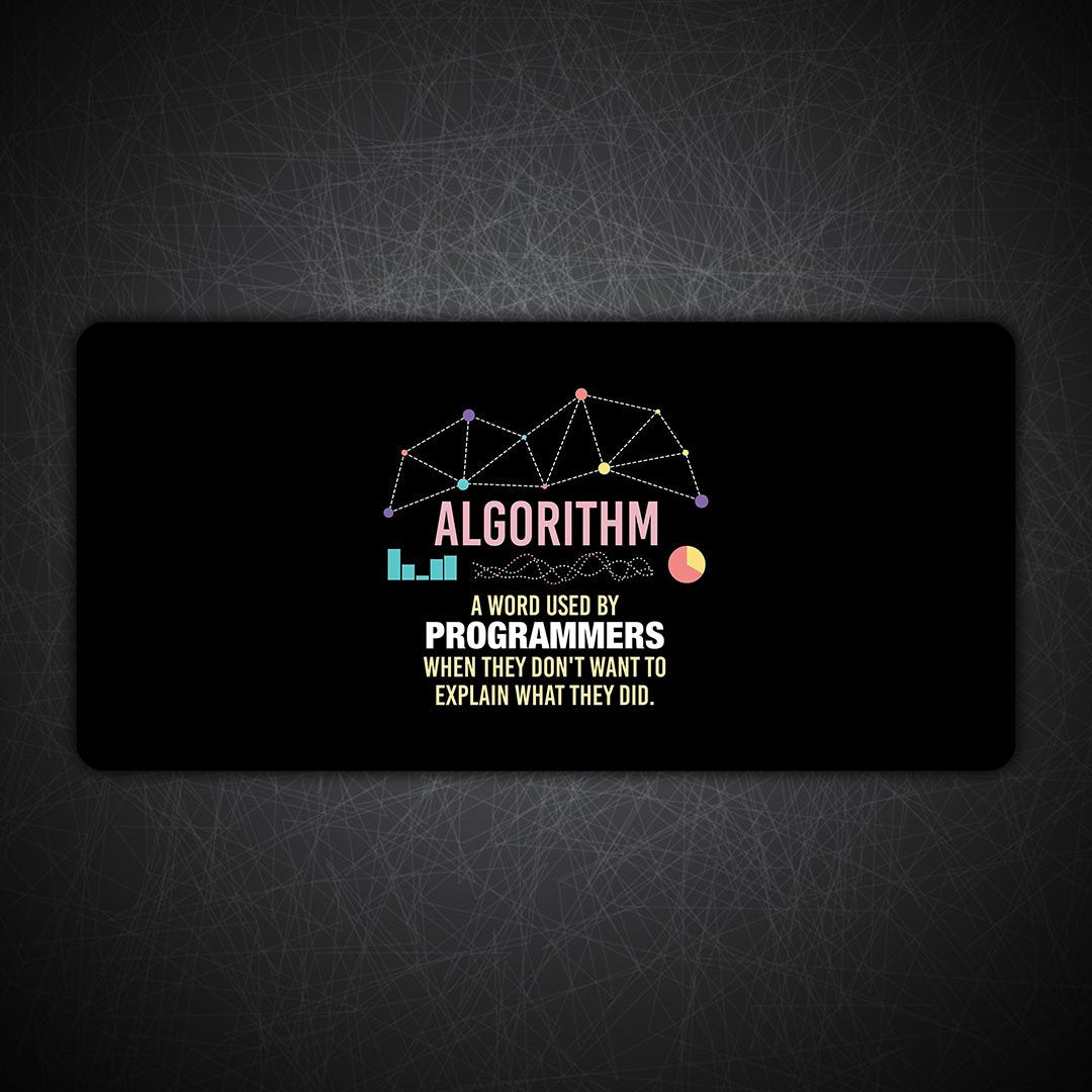 Algorithm Gaming Desk Mat