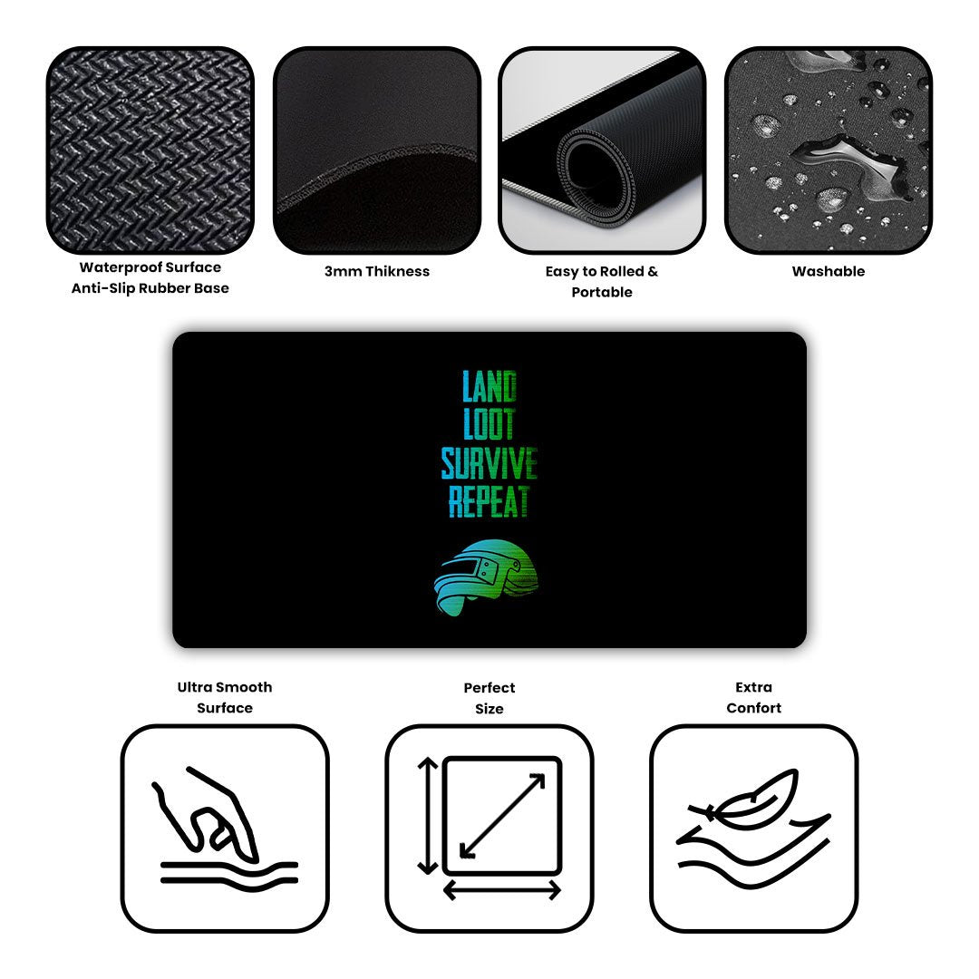 Pubg Crate Gaming Desk Mat