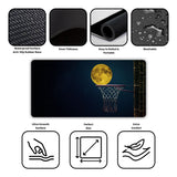 Full Moon Basketball Ring Desk Mat