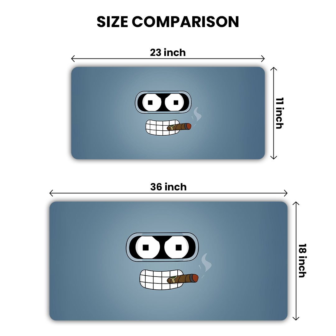 Bender Futurama Smoking Desk Mat