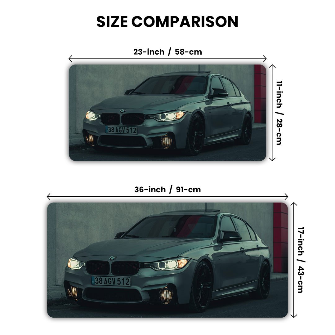 BMW 3 Series Sedan Gaming Desk Mat