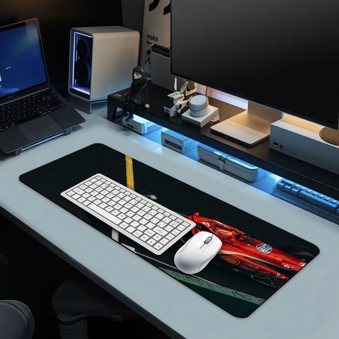 Ferrari F1 Racing Car Gaming Desk Mat
