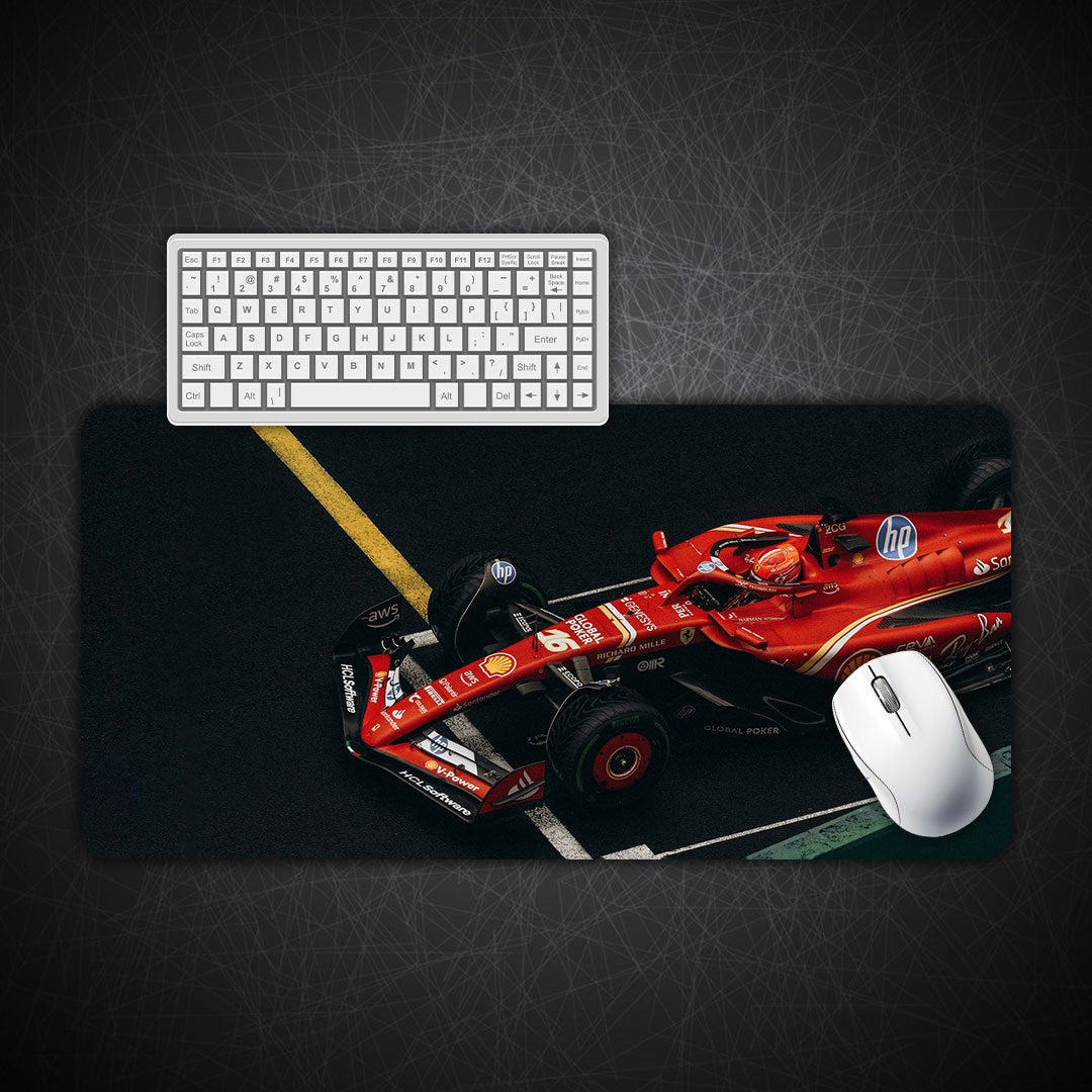 Ferrari F1 Racing Car Gaming Desk Mat