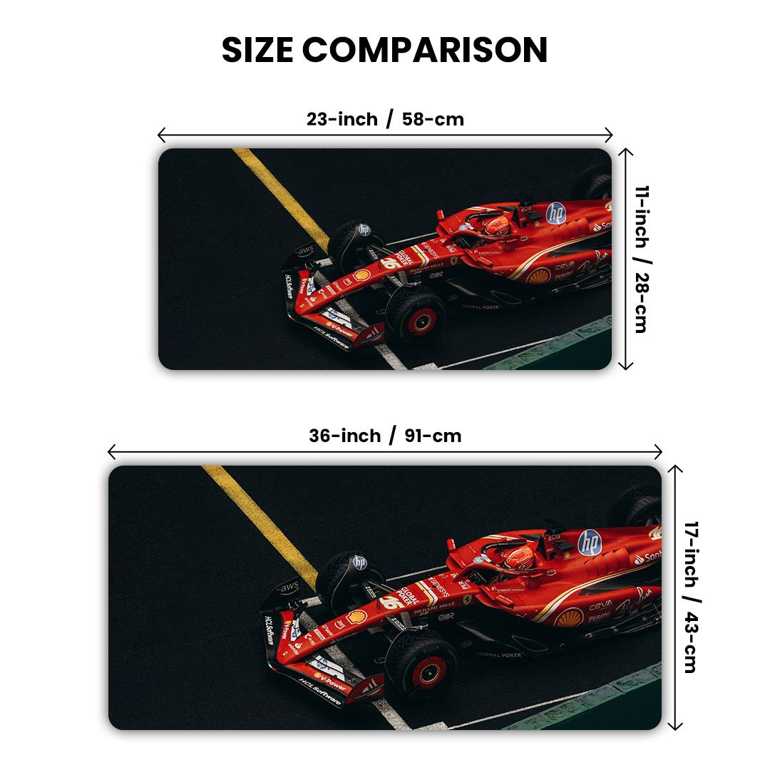 Ferrari F1 Racing Car Gaming Desk Mat