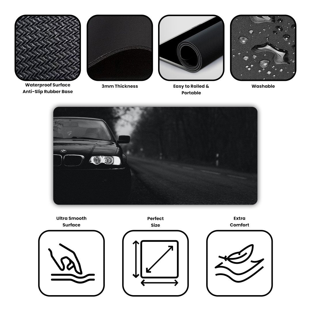 BMW Midnight Gaming Desk Mat