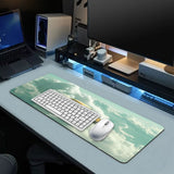 Retro Cloudscape Gaming Desk Mat