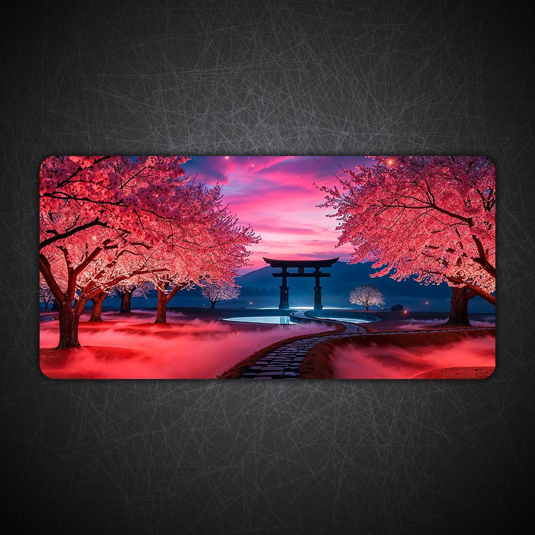 The Mystic Torii Portal Desk Mat