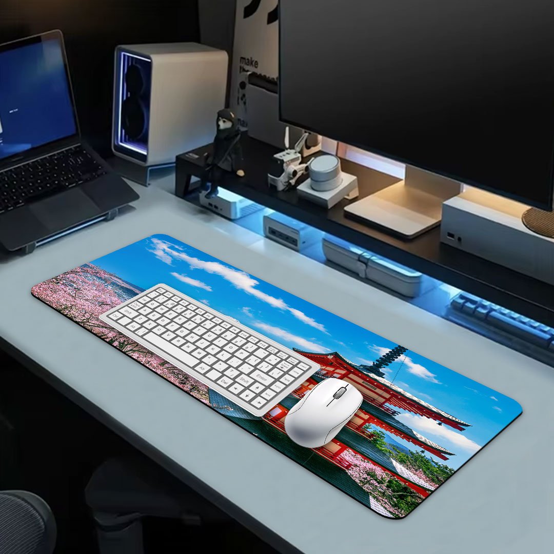 Classic Chureito Spring Vista Desk Mat