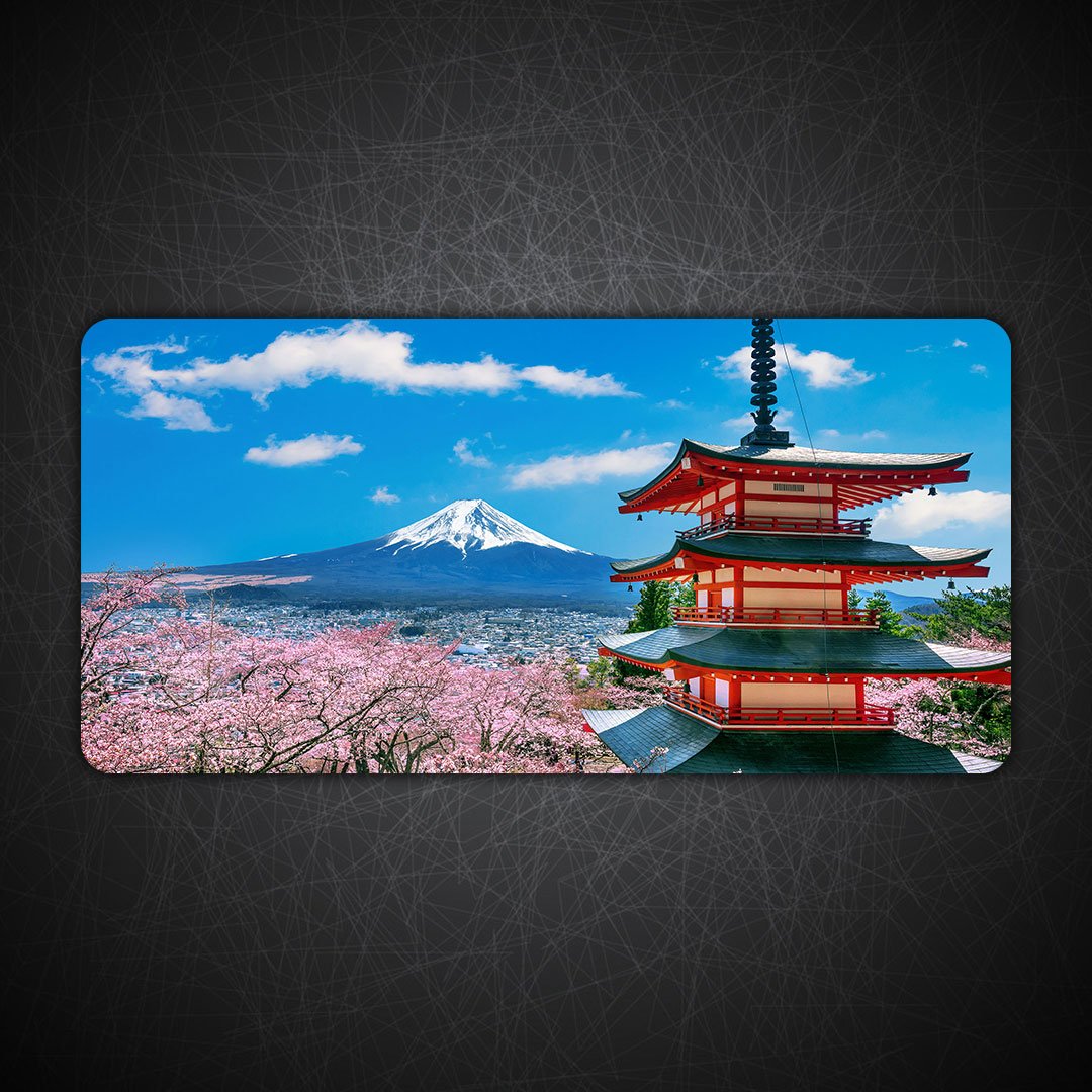 Classic Chureito Spring Vista Desk Mat