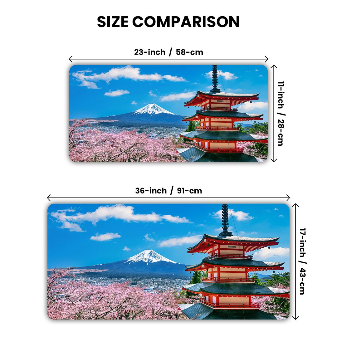Classic Chureito Spring Vista Desk Mat