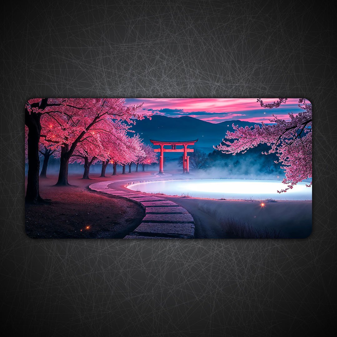 Road to Sakura Heaven Desk Mat