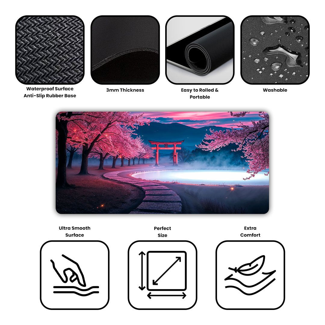 Road to Sakura Heaven Desk Mat