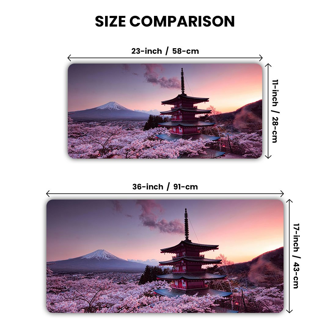 Fuji Cherry Blossom Sentinel Desk Mat