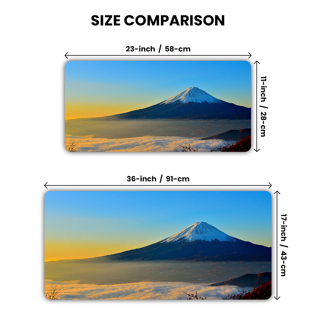 Fuji Above the Clouds Desk Mat
