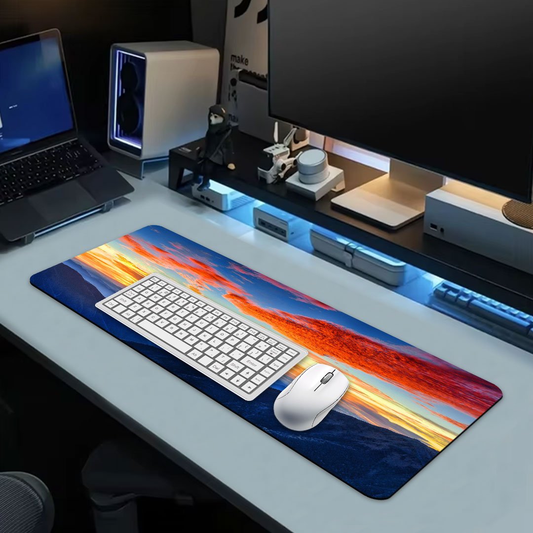 Sunrise Over Mount Fuji Desk Mat