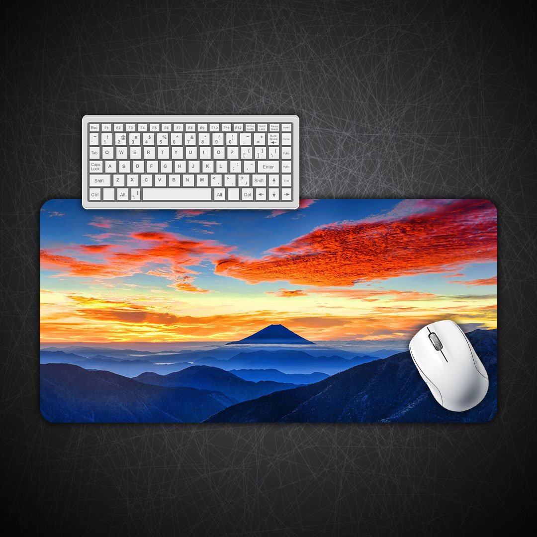 Sunrise Over Mount Fuji Desk Mat