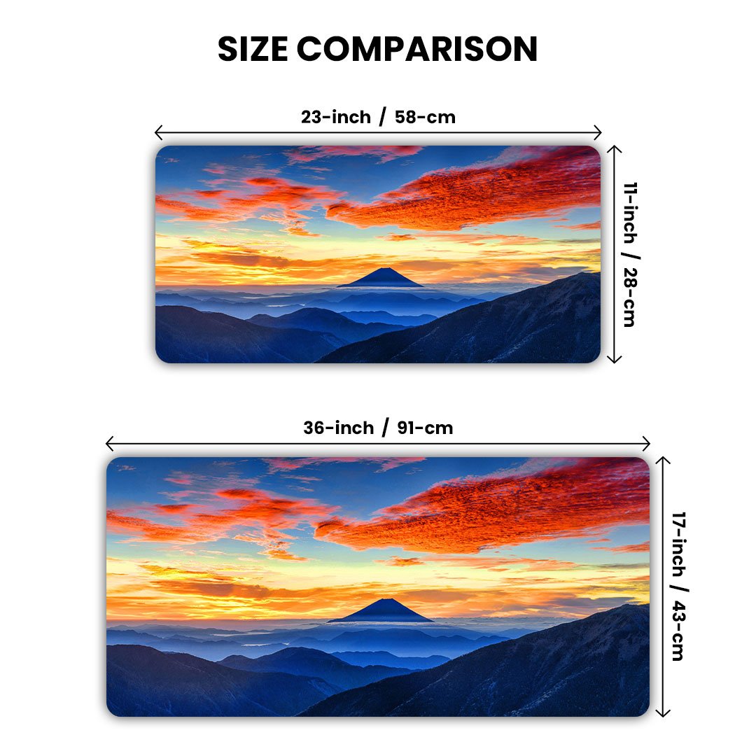Sunrise Over Mount Fuji Desk Mat