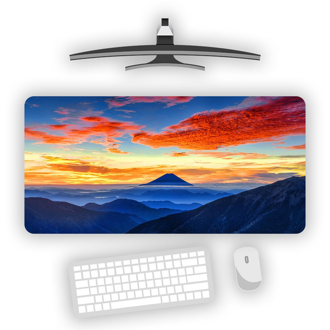 Sunrise Over Mount Fuji Desk Mat