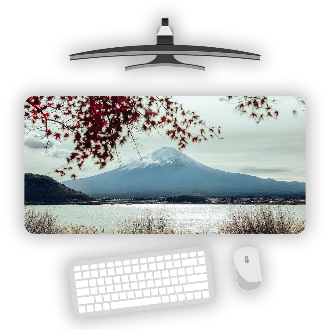 Vintage Mount Fuji Desk Mat