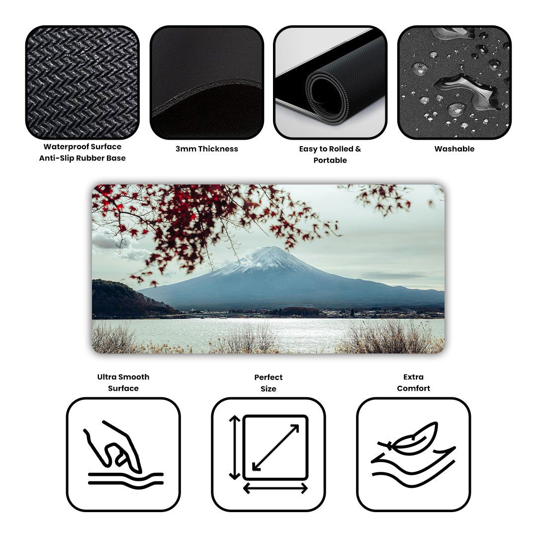 Vintage Mount Fuji Desk Mat