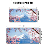 Mount Fuji Sakura View Desk Mat