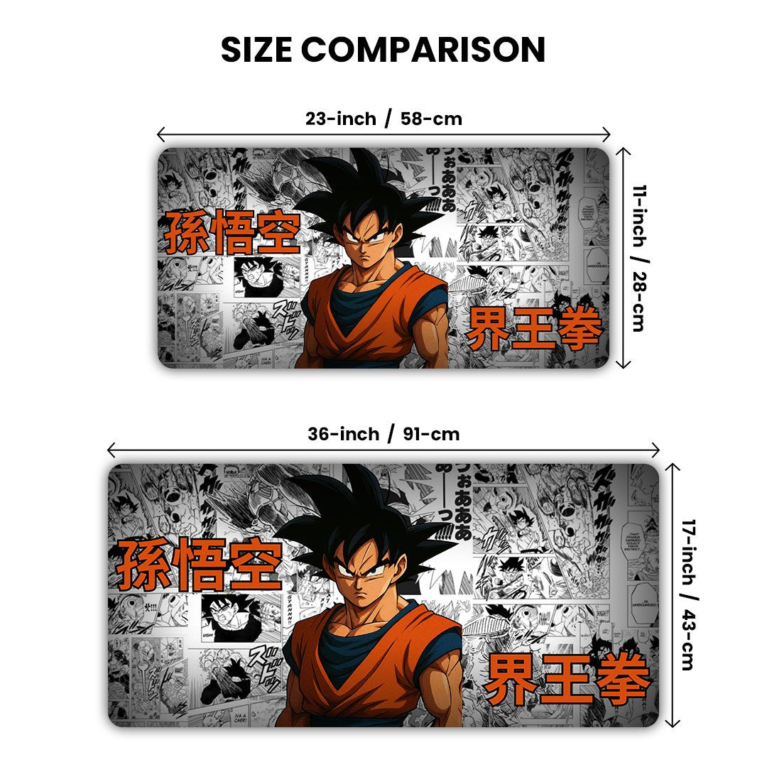 Goku Manga Burst Gaming Desk Mat
