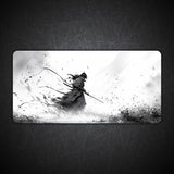 Shadow Samurai Ink Art Desk Mat