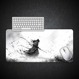 Shadow Samurai Ink Art Desk Mat