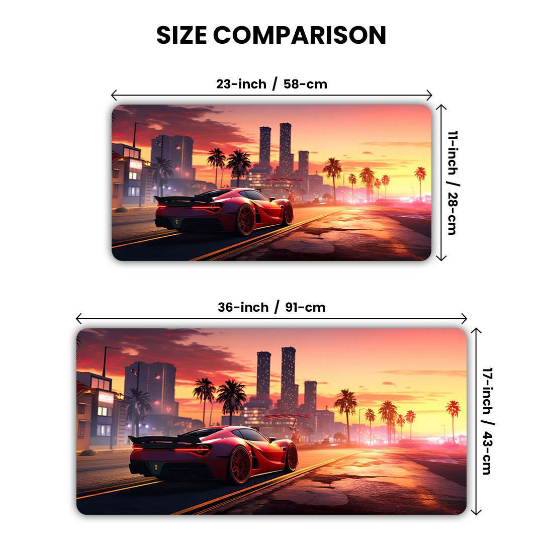 GTA 6 Drift Horizon Edition Gaming Desk Mat