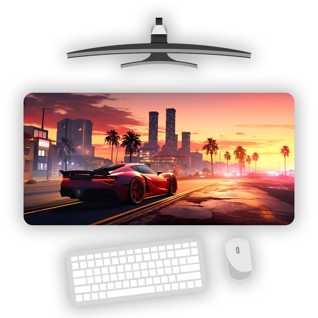 GTA 6 Drift Horizon Edition Gaming Desk Mat