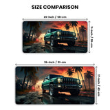 Jungle Trail Beast Jeep Gaming Desk Mat