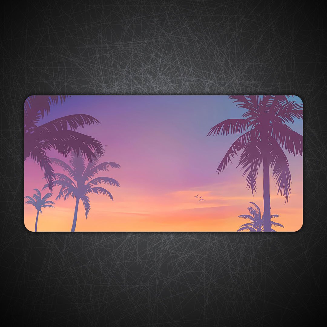 GTA 6 Sunset Gaming Desk Mat