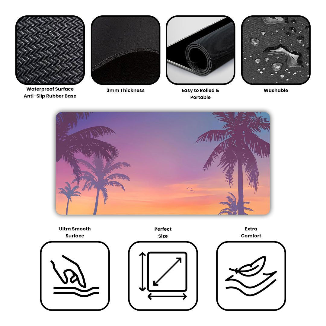 GTA 6 Sunset Gaming Desk Mat