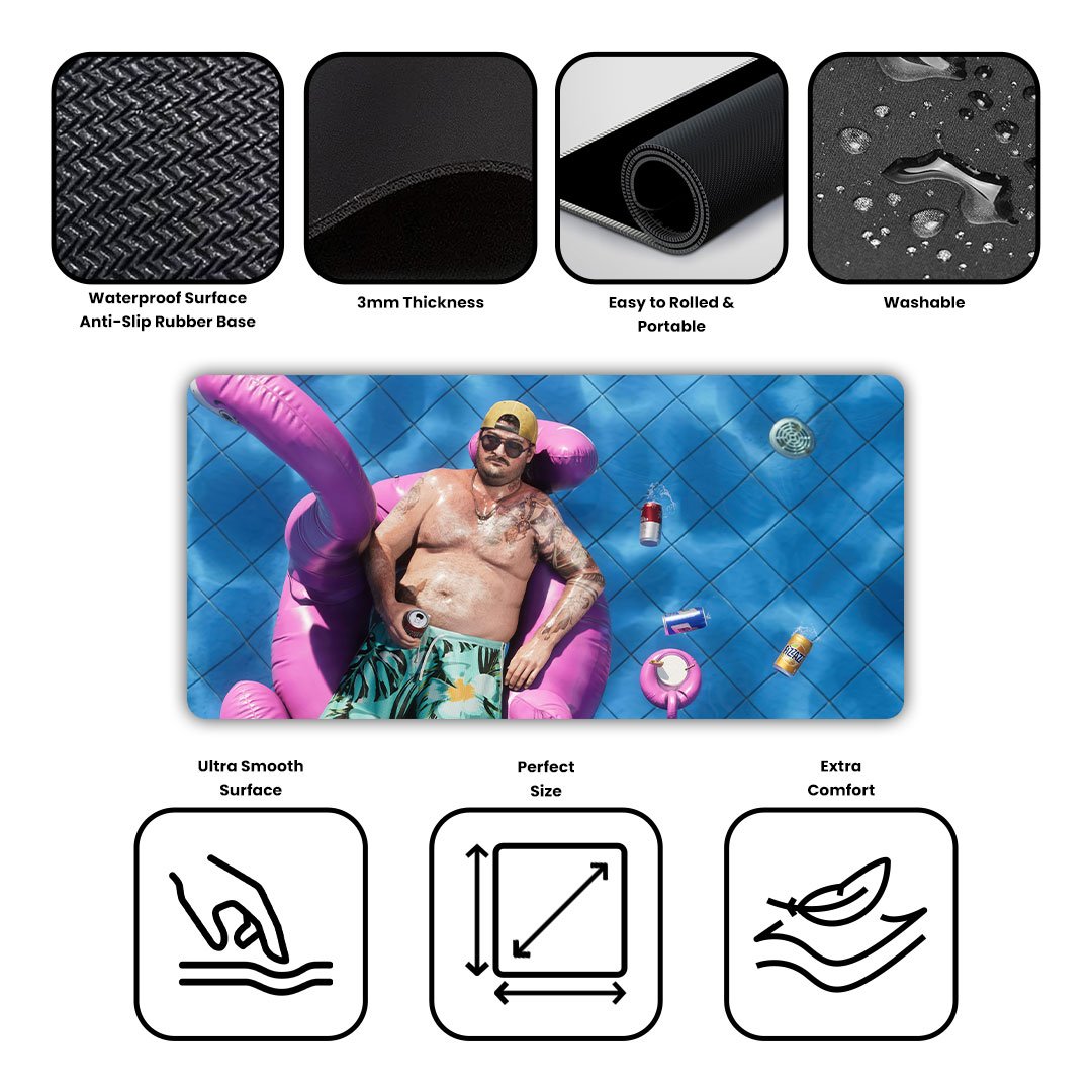 GTA 6 Cal Hampton Pool Gaming Desk Mat