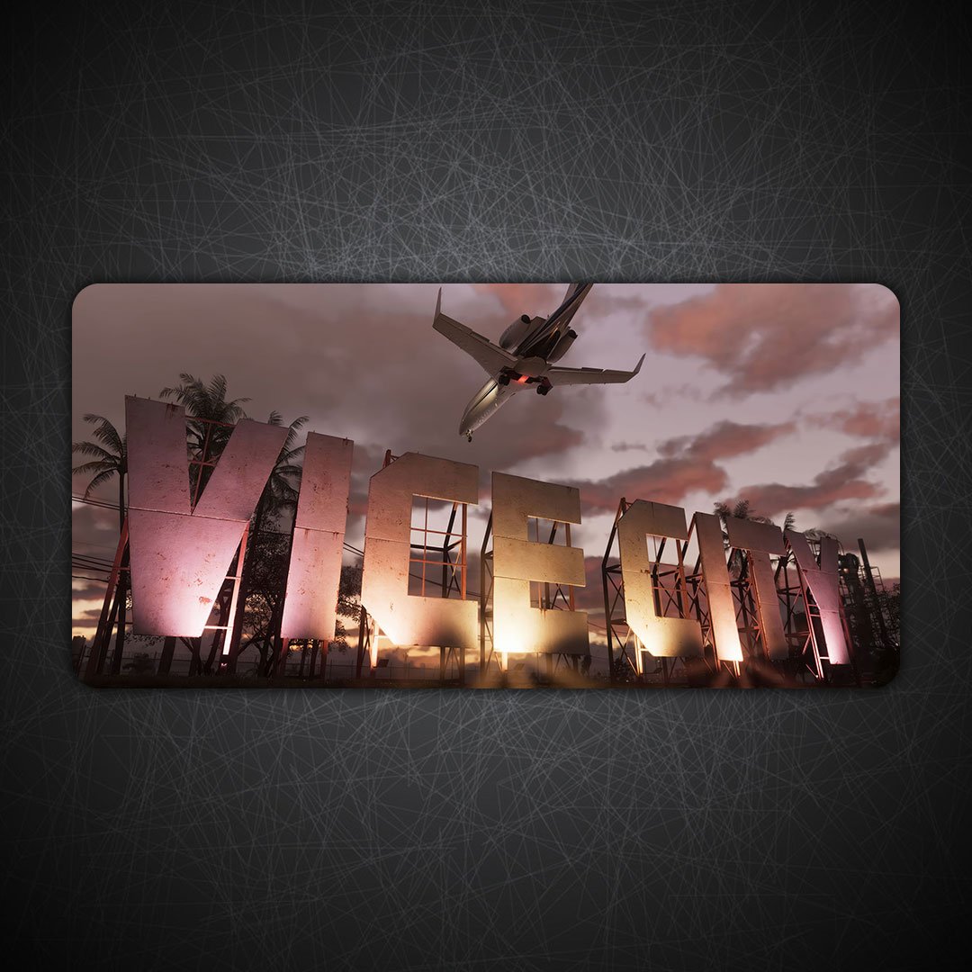 GTA 6 Vice City Gaming Desk Mat