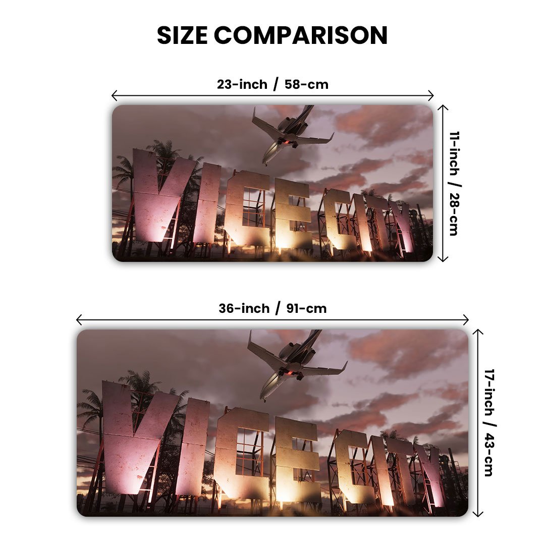 GTA 6 Vice City Gaming Desk Mat