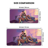 GTA 6 Jason and Lucia Gaming Desk Mat
