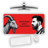Lionel Messi GOAT of Football Gaming Desk Mat
