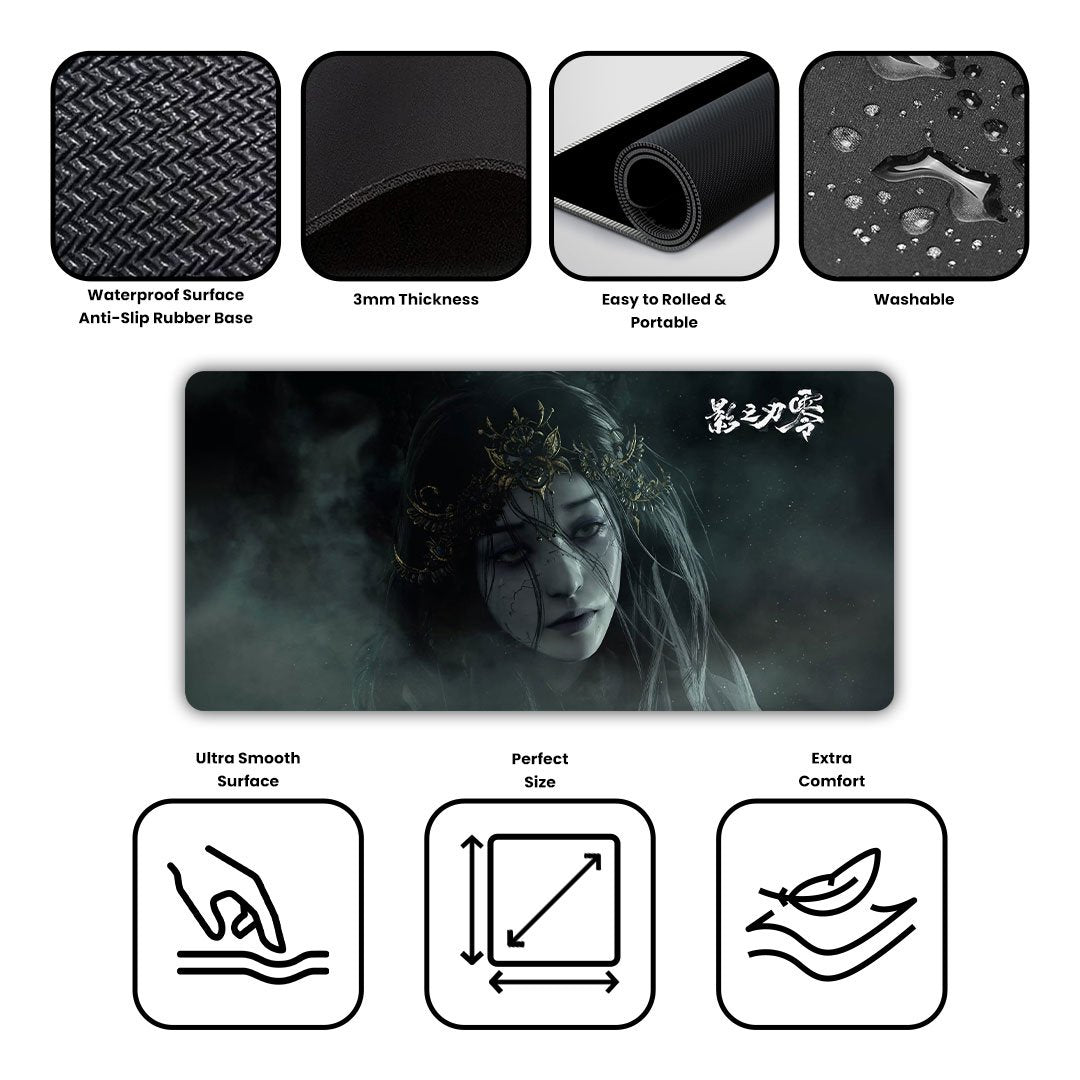 Phantom Queen Gaming Desk Mat