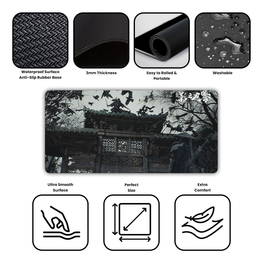 Phantom Blade Temple of Shadows Gaming Desk Mat