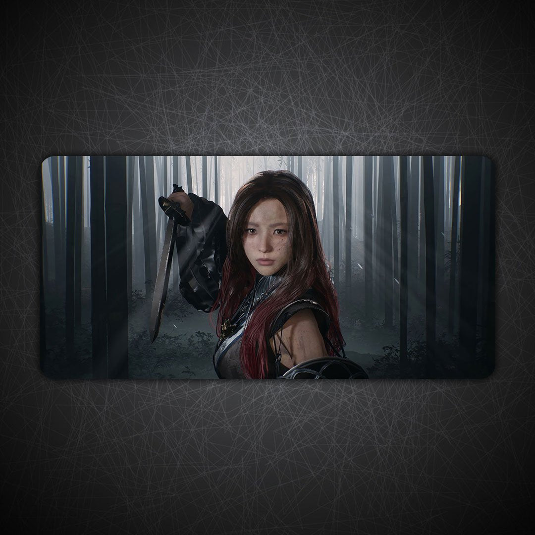 Phantom Blade Girl Gaming Desk Mat