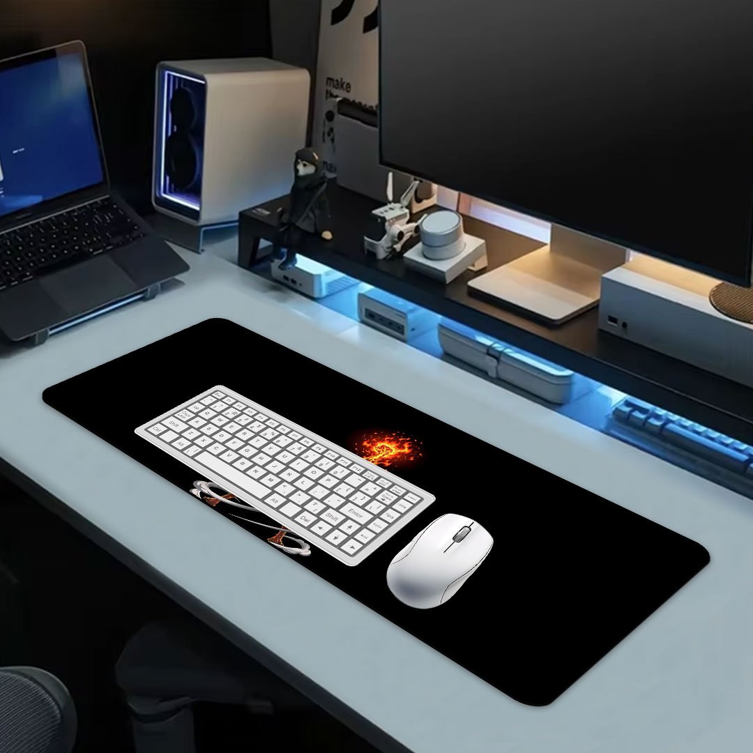Luffy Rising Flame Gaming Desk Mat