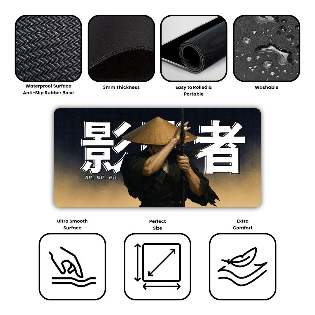 Katana Samurai Gaming Desk Mat