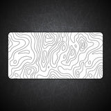 Topography Light Aesthetic Gaming Desk Mat