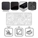 Topography Light Aesthetic Gaming Desk Mat
