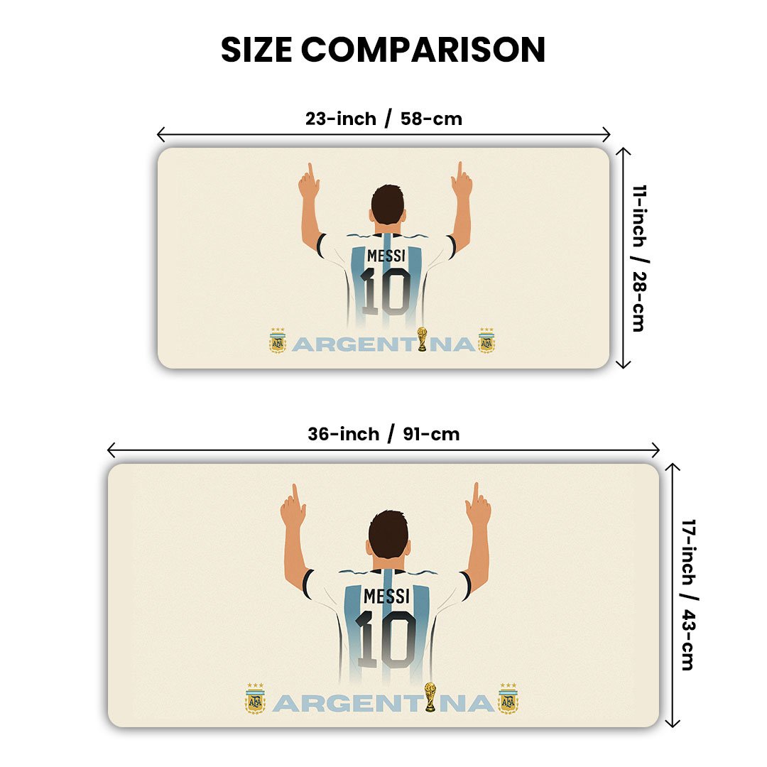 Argentina Messi Gaming Desk Mat