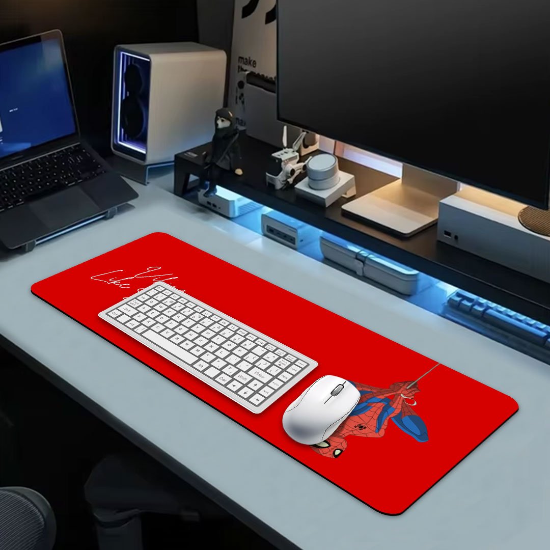 Vibing Like Spidey Man Gaming Desk Mat