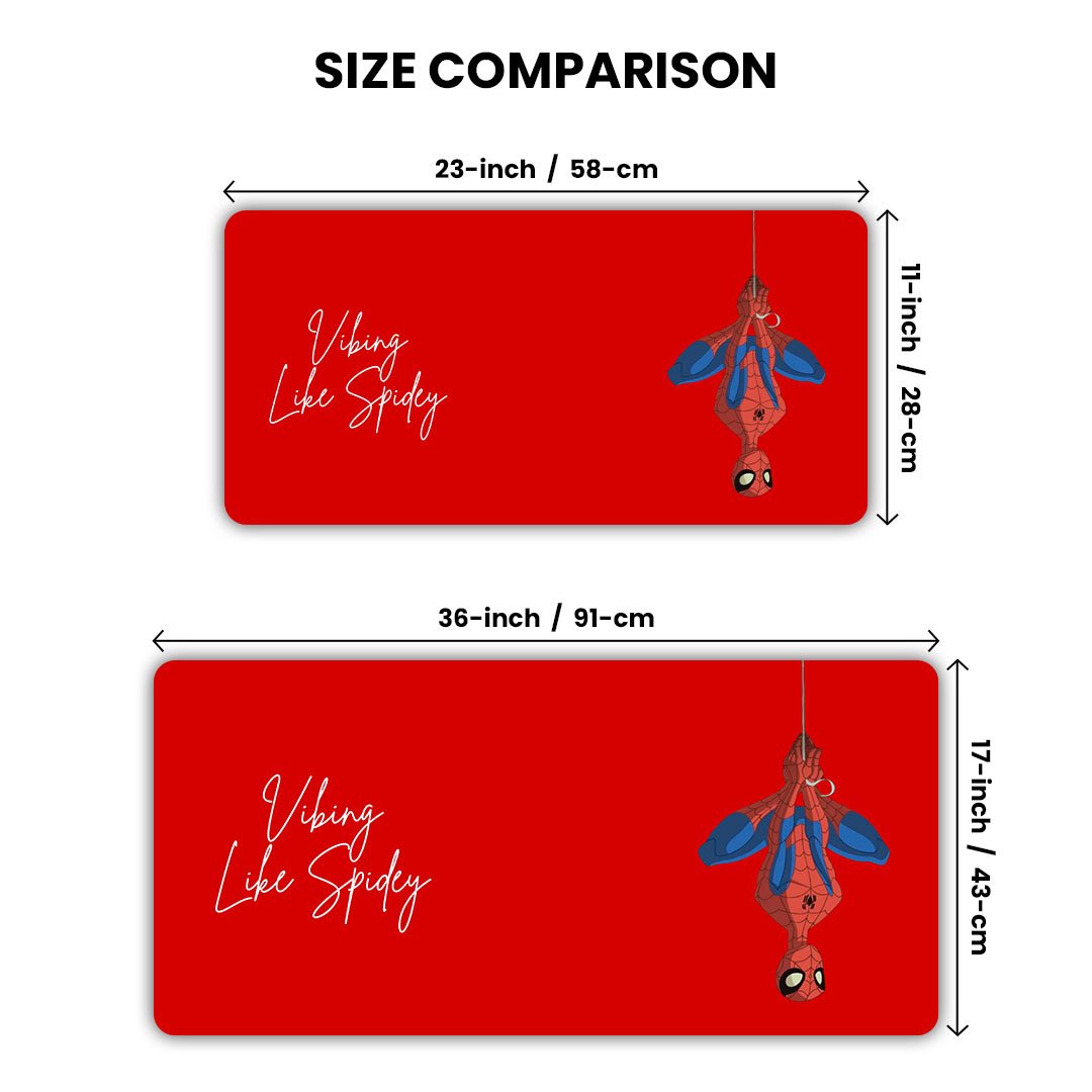 Vibing Like Spidey Man Gaming Desk Mat