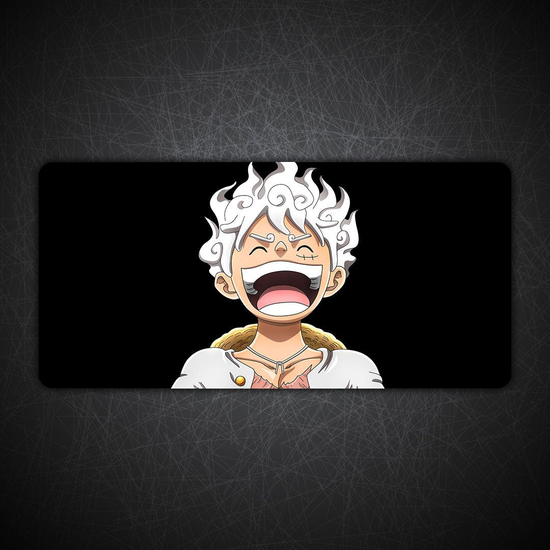 Laughing Luffy in Gear 5