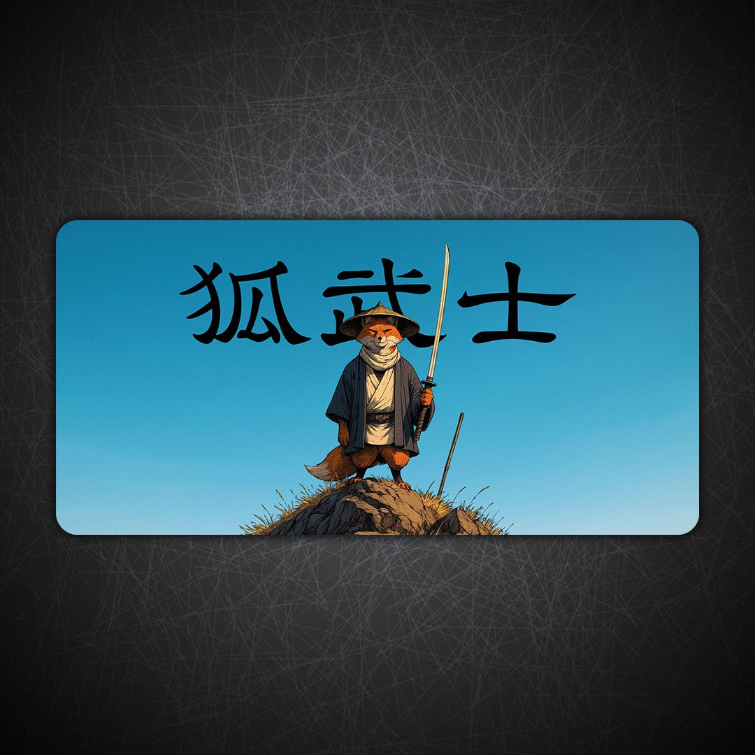 Fox Samurai Legends Gaming Desk Mat